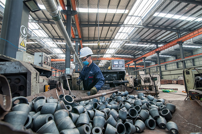 恩施网架配件-锥头加工车间